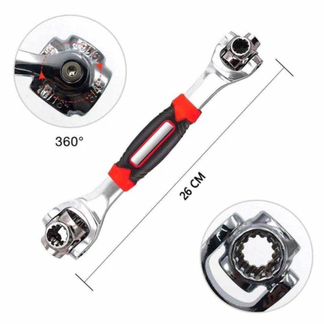 Chave Universal em Aço Carbono 48 em 1 - TorqueMax