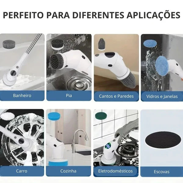 MegaClean Esfregão Elétrico 9 em 1