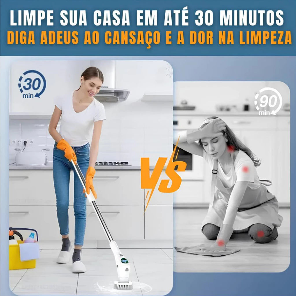MegaClean Esfregão Elétrico 9 em 1