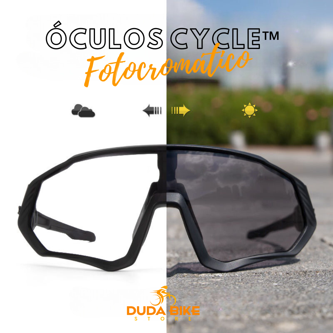 Óculos Fotocromático Cycle + BRINDE LUVA ULTRAGEL