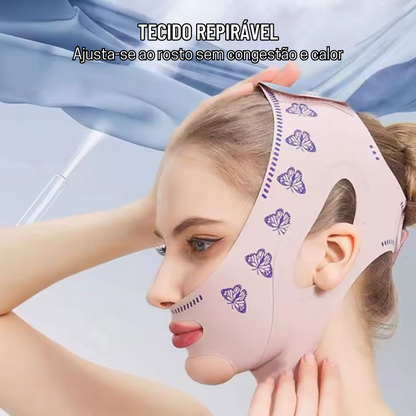 V-Revitalize - Máscara de Contorno Facial - Suaviza Rugas, Papada e Modela o Rosto