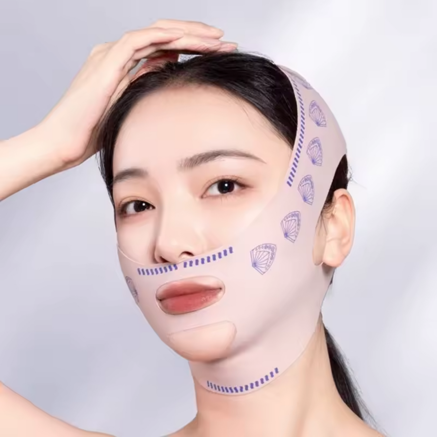 V-Revitalize - Máscara de Contorno Facial - Suaviza Rugas, Papada e Modela o Rosto