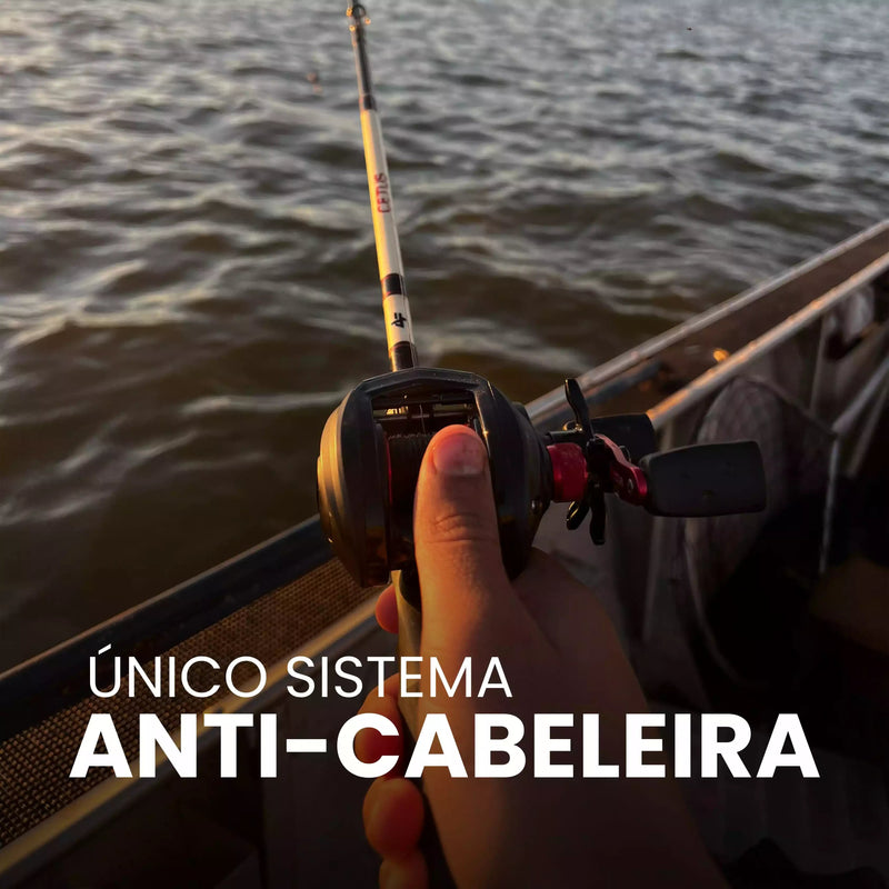 Carretilha Abu Garcia Black Max3 anti-cabeleira + Óculos Shimano