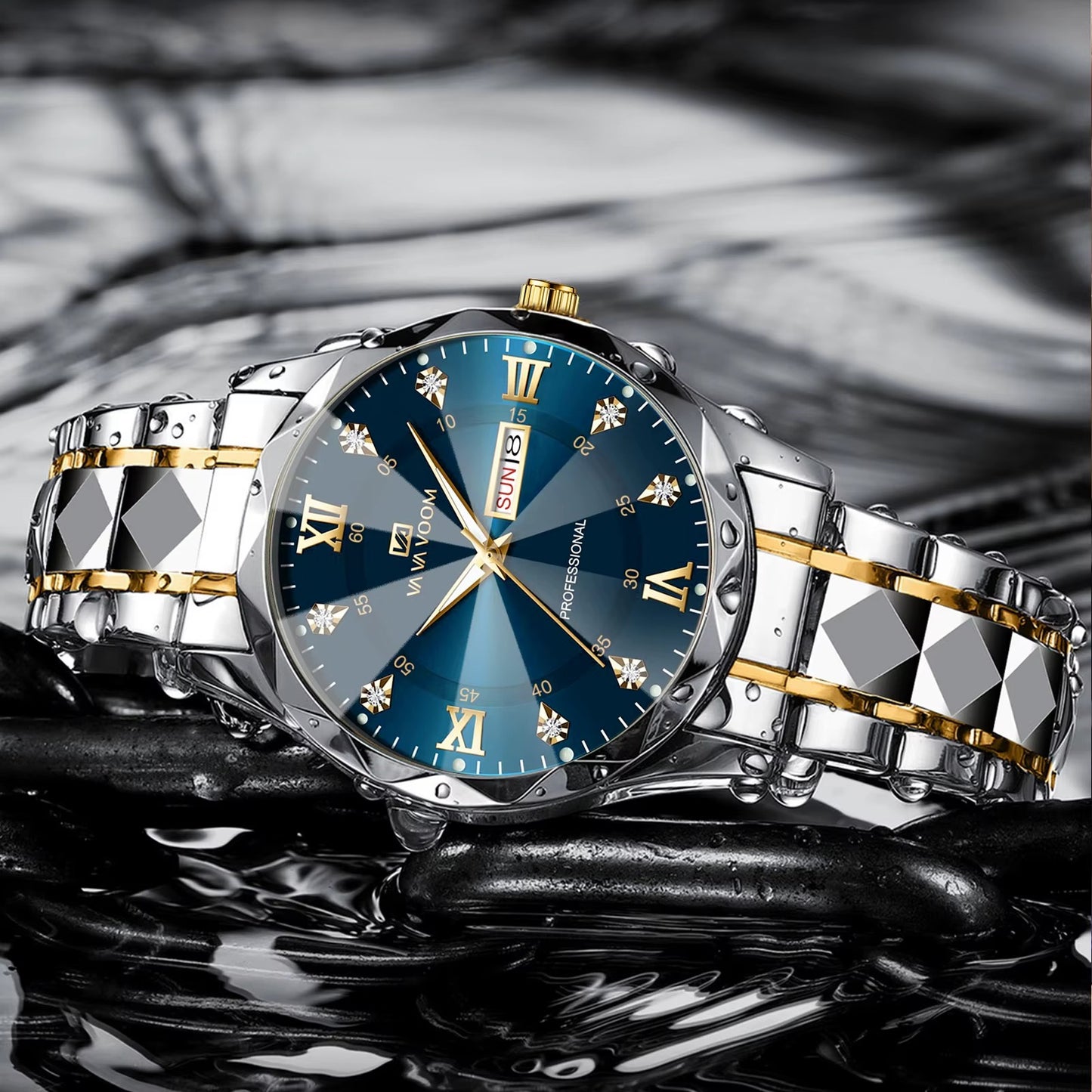 Relógio Premium Luxury Gold