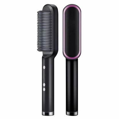 Tenha cabelos lisos & saudáveis: 2x mais rápido, 2x menos danos SLEEK PLUS | Escova Alisadora